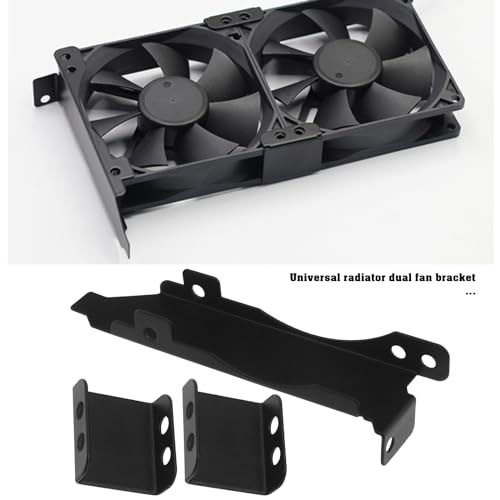 Set de Soportes Metálicos para Ventilador PCI Dual 80mm y 90mm miniatura 3
