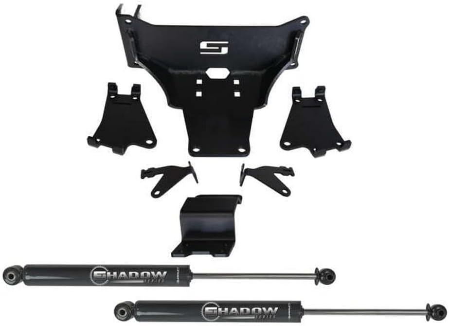 RealTruck SUPERLIFT SUSPENSION Dual Steering Stabilizer Kit for Ford F-250/F-350 | Shadow Series Cylinders | 92741 | Fits 2005-2022 Ford F-250 / F-350 with No Lift to Any Lift Height