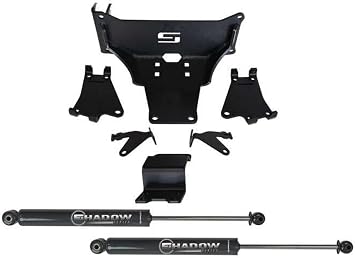 RealTruck SUPERLIFT SUSPENSION Dual Steering Stabilizer Kit for Ford F-250/F-350 | Shadow Series Cylinders | 92741 | Fits 2005-2022 Ford F-250 / F-350 with No Lift to Any Lift Height