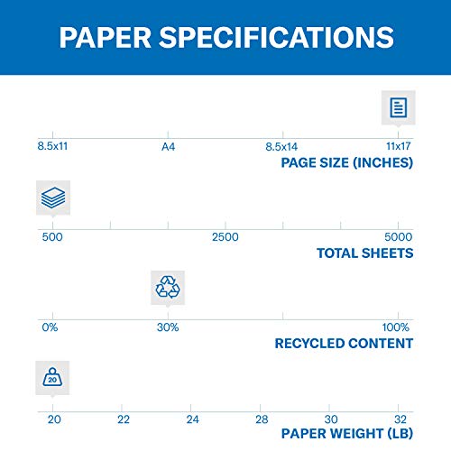 Image of Hammermill Colored Paper, 20 lb Canary Printer Paper, 11 x 17-1 Ream (500 Sheets) - Made in the USA, Pastel Paper, 102152R