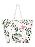 Roxy Damen Sunseeker Tote, Marshmallow Tropical Love, 1SZ