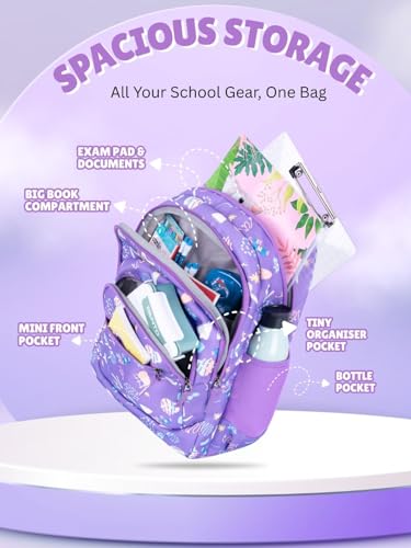 Image of Zilo Sweet Treats 34L School Backpack - Ice Cream & Candy Fun Edition for Kids (Girls & Boys)