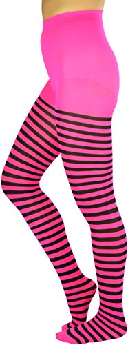 Image of ToBeInStyle Women's Nylon Horizontal Striped Tights