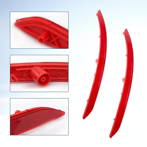 Image of 92406F2000 Rear Bumper Reflector Compatible with 2017 2018 Elantra Driver and Passenger Pair Replace # 92405F2000 HY1185118 HY1184118