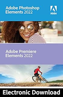 Adobe | Bundle - Photoshop Elements 2022 & Premiere Elements 2022 | PC Code Software Download | Photo Editing | Video Editing