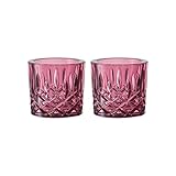 Kristallglas in zeitlosem Schliff-Design, Diamantartige (Noblesse) / Gitterartige (Square) Detaillierung, Einzigartige Textur, Formvollendet und funktional, Brillante Lichtbrechung