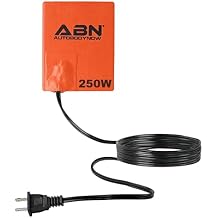 ABN Silicone Heater Pad Car Battery Heater Pad Engine Block Heater Pad Oil Pan Heater Pad, 4x5 Inch 120V 250 Watt