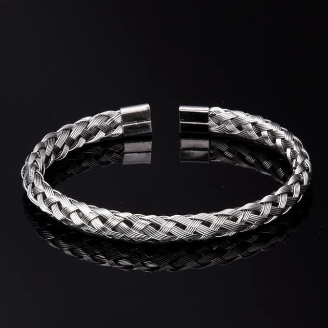 Luxury Roman Royal Crown Charm Men's bracelet Stainless Steel Geometry Pulseiras Men Open Adjustable Bracelets Couple Jewelry Gift