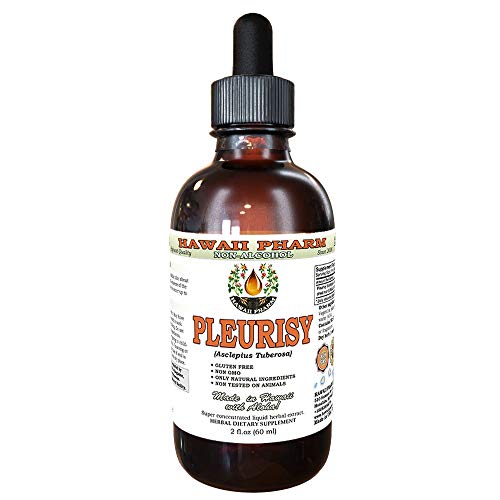 Pleurisy Root Alcohol-Free Liquid Extract, Pleurisy Root (Asclepius tuberosa) Dried Root Glycerite Natural Herbal Supplement, Hawaii Pharm, USA 2 fl.oz