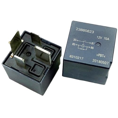 Relais 12V 70A 4 broches CC pour circuits automobiles - Lot de 5 pièces