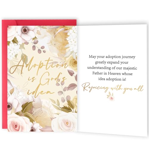 Mcduldul - Mcduldul Adoption Cards for Adoptive Family, Happy Adoption Day Card for Children Girl Boy, Congratulations Card for Adoptive Parents