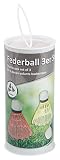 Idena 7418410 - Federbälle, 3 Stück, farbig
