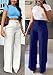 Unybwonn Women Wide Leg Dress Pants High Waisted Straight Leg Slacks Work Pants Casual Trousers White X-Large