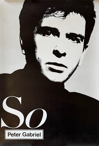 Poster Peter Gabriel So 1986 grand format 60x90 cm idéal salon rétro