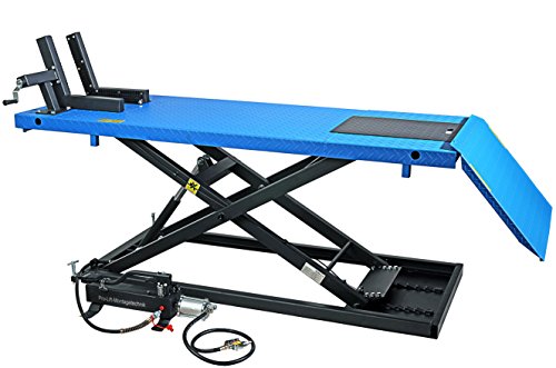 Pro-Lift-Montagetechnik Pont élévateur à ciseaux 675 kg pour moto, avec entraînement pneumatique, PLB750-HAS, 02066
