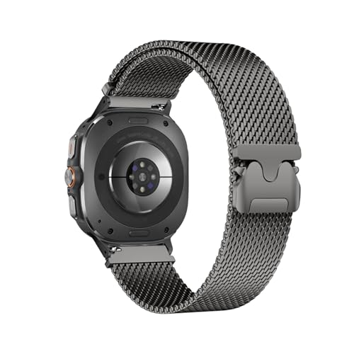 [PLYYQZM] Sam su ng �ɍ��� Galaxy Watch Ultra 47mm�p���^���u���X���b�g ���ԂȂ� �J�[�u�G���h �X�e�����X�X�`�[�� �����p�o���h�ɓK�p(Titanium gray)