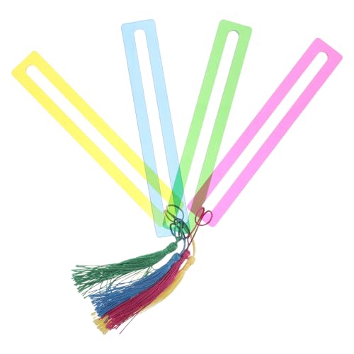 Resaltador acrílico de color en tira para guía de lectura cómoda