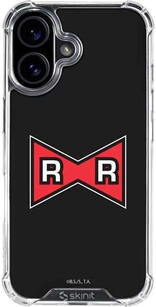 Skinit Clear Phone Case Compatible with iPhone 17 - Officially Licensed Dragon Ball Z Red Ribbon Army Design
