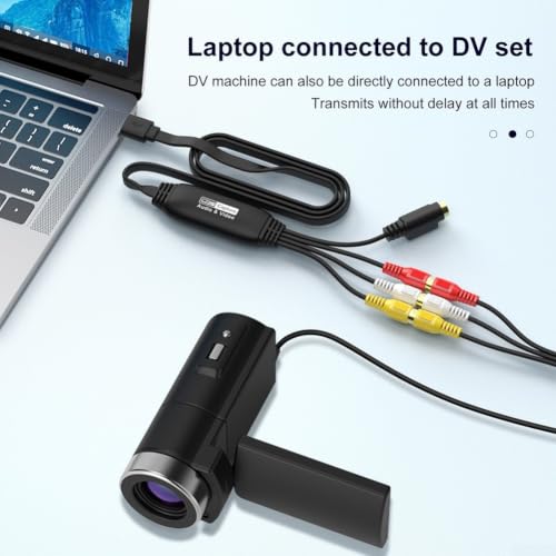 Capturadora de video USB 2.0 VHS a digital convertidor RCA a HD 720p PC Mac 6