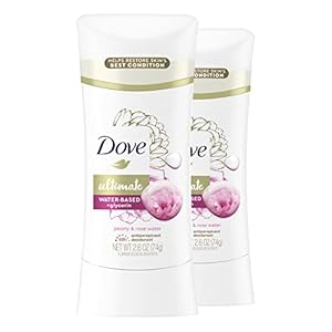 Dove Ultimate Antiperspirant Deodorant Stick Peony and Rose Water 2.6 oz 2 Count