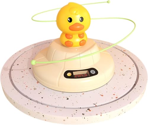 DancJulie電動縄跳び 自動縄跳び カエルアヒルデザイン 全自動電子カウント ワンリモコン 複数人用 子供向け トレーニング用 ポータブル 運動器具 屋外 家庭用 プレゼント (小さな黄色いアヒルのスキッピングマシン)