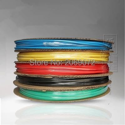 5mm Dia. Diameter Heat Shrinkable Tube Shrink Tubing 100M 328FT black Color - (Color: Red)