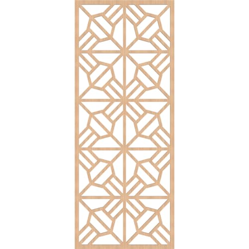 Image of Auburn Decorative Pierced Fretwork Wood Wall Panels, 21 3 /8 inchW x 54 3 /8 inchH x 3 /8 inchT, Hickory