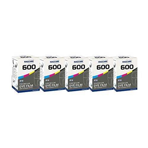 5 X Magicard 600 Printer Mb250Ymckok Color Ribbon - Ymckok - 250 Prints With Bodno Software Demo Card #TOP1