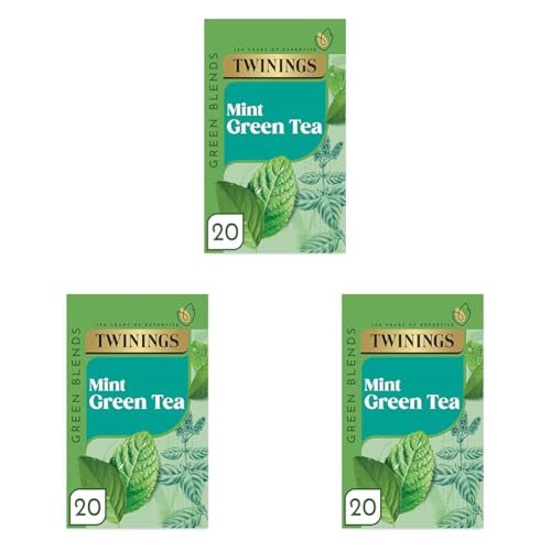 Twinings Mint Green Tea 20 Tea Bags (Pack of 3)