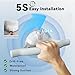 Patented Grab Bars for Bathtubs and Showers Heavy Duty Shower Handle,Bathroom Safety Shower Grab Bars for Seniors Elderly, Easy to Install White Suction Grab Bars for Shower (2 Pack) ﻿