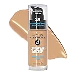 Revlon ColorStay Liquid Foundation Makeup for Normal/Dry Skin SPF 20, Longwear with Medium-Full Coverage and Natural Finish, Oil Free, (250), 30 ml