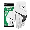 Callaway Golf Weather Spann Glove (Worn on Left Hand,White,Large,Men's)