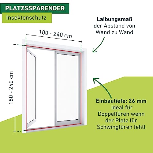 Fliegengitter Schiebetür von Windhager für Insektenschutz