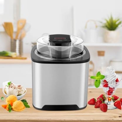 Eismaschine 2L, Speiseeisbereiter, Eismaschine ohne Kompressor, inkl. Rezeptheft, mit Timer (5 bis 45 Min… – Bild 7