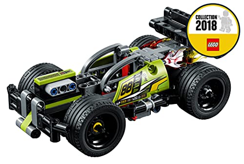 Lego 42072 Technic Whack Racing Car Toy With Powerful Pull-Back Motor, High-Speed Action Vehicles Building Set #TOP3