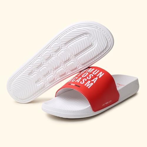 Image of YOHO Sliders for Men | Comfortable and Lightweight Slides | WB Cartoon & Comic Characters: Batman,Superman,Tom & Jerry,Rick & Morty,Big Bang Theory, Friends and Scooby Doo for Boys