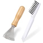 Hair Brush Cleaner, 2 PCS Hair Brush Cleaning Tool Hair-Remover Clean up Brushes Portable Comb Cleaner Tool for Removing-Hair, Dust Home and Salon Use