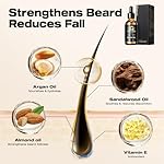 Waking Forest Beard Oil - Beard Oil for Men Thicker Beard with Vitamin E, Rosemary, Castor Mustache Oil for Black Men, Softens & Strengthens Beard Care Oil (Sandalwood, 1oz) - Image 3