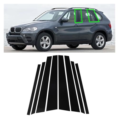 Pegatinas de pilares para X5 E70 2007-2013 con acabado protector de ventanas 3