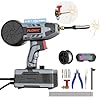 2 in 1 Handheld MIG and Stick Welder: PLOWIC 250A Portable Welding Machine, 110V Gasless Flux Core Wire Feed & MMA ARC Welder Gun for Home DIY, Repair, Farm - for .032"/.040" Wire and 3/32"-1/8" Rod
