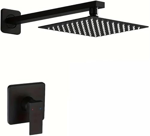 Chrome Silver Concealed Rainfall Shower System, A821B