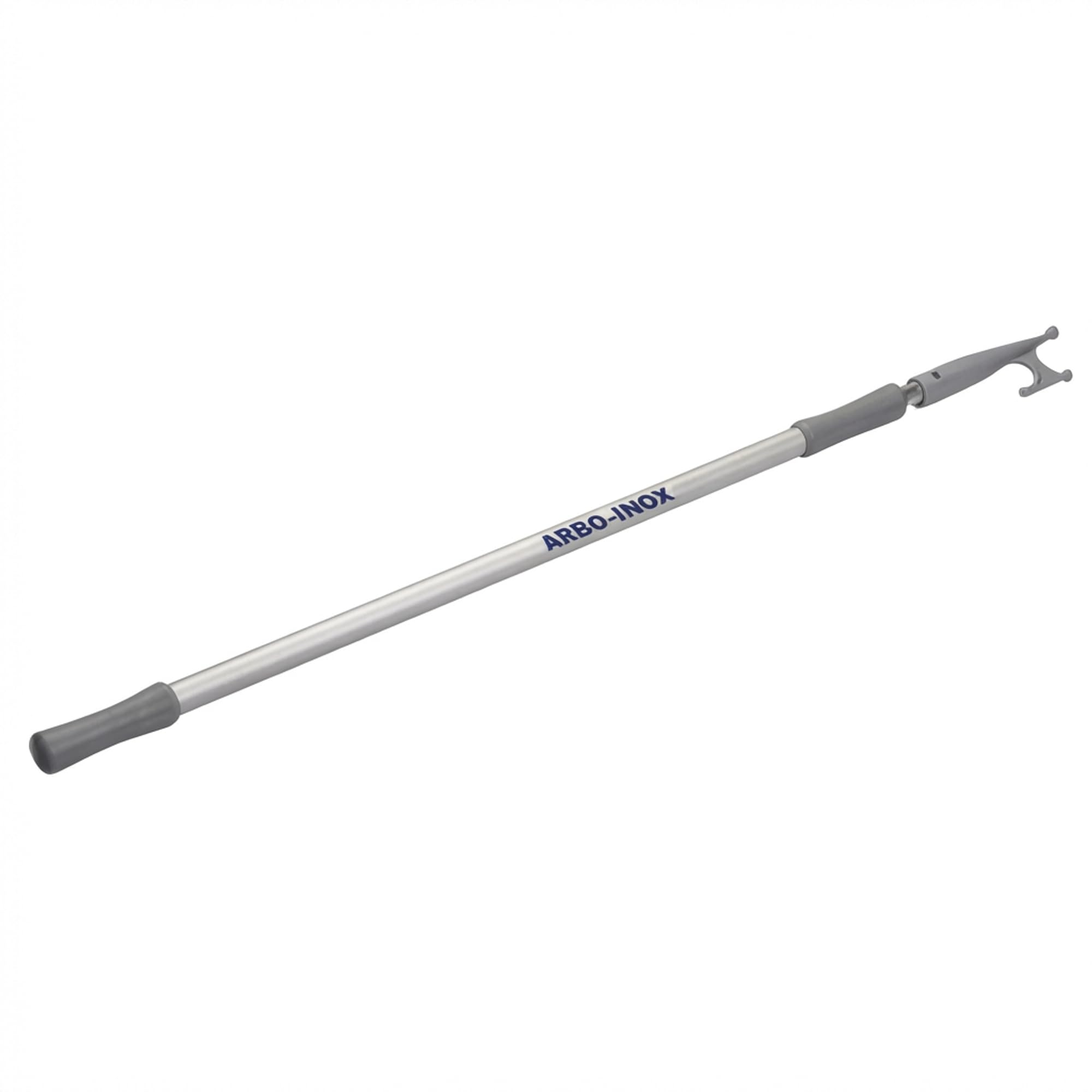 ARBO-INOX Bootshaken Teleskop Schleusenhaken ALU 120-210 cm – Stabiler Aluminium-Haken – Verlängerter Arm an Bord