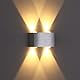 Lightess LED Wandlampe Innen Wandleuchte Flur Modern Wandbeleuchtung Lampe Wand Up Down Leuchte aus Aluminium für Wohnzimmer Schlafzimmer Treppenhaus Flur Warmweiß