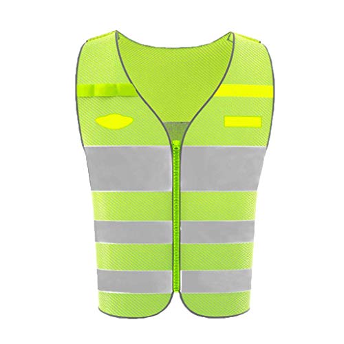 DBSCD Chaleco de Seguridad para Hombres, Chaleco de Seguridad Chaleco Reflectante Resalte Ropa Protectora Reflectante