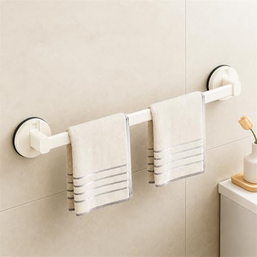 Toallero Ventosa Baño, 40 cm Toallero Barra Extra Fuerte Toalla C...