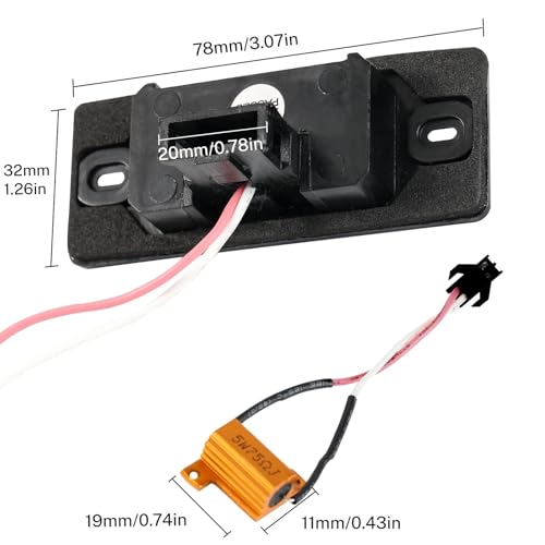 Luz de matrícula anti-error para Skoda Fabia 1 Combi pack de dos piezas 6