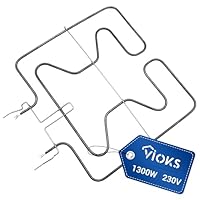 VIOKS Heizung Unterhitze Heizelement 230V 1300W Ersatz für Bosch Balay Constructa Siemеns 682466 00682466 Irca 2054R730 1R0D971001 Heizung Ofen Backofenheizung Unten in Backofen und Herd