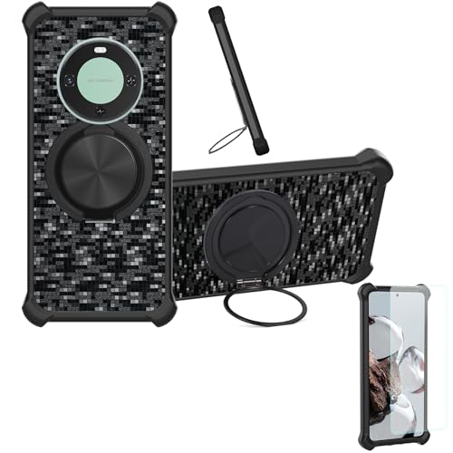 �Ή� Xgody A54 6.52 �P�[�X Phone Case [1�� 9H+�d�x���� �K���X�t�B����][360°��]���X�^���h�A�}�O�l�b�g��]CX-11-HEI