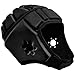 EliteTek Soft Padded Helmet Headgear Protection: 7on7, Flag Football, Team Sports, Training, Rugby, Lacrosse & Epilepsy Youth & Adult! (Black, Medium)