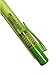 Faber-Castell Pen Mechanical Stick Retractable Click Eraser Set with 2 Extra Refills + 1 FREE Sharpener(assorted colors) For School Kids Office Home (Green)